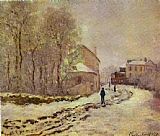 Claude Monet Snow at Argenteuil painting